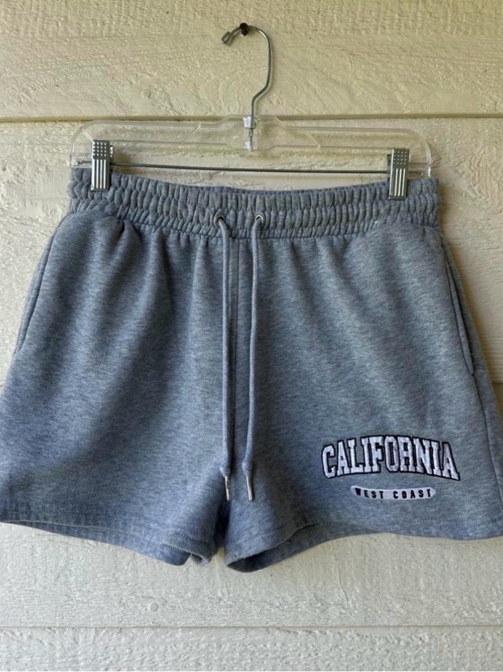 Gray California sweat shorts